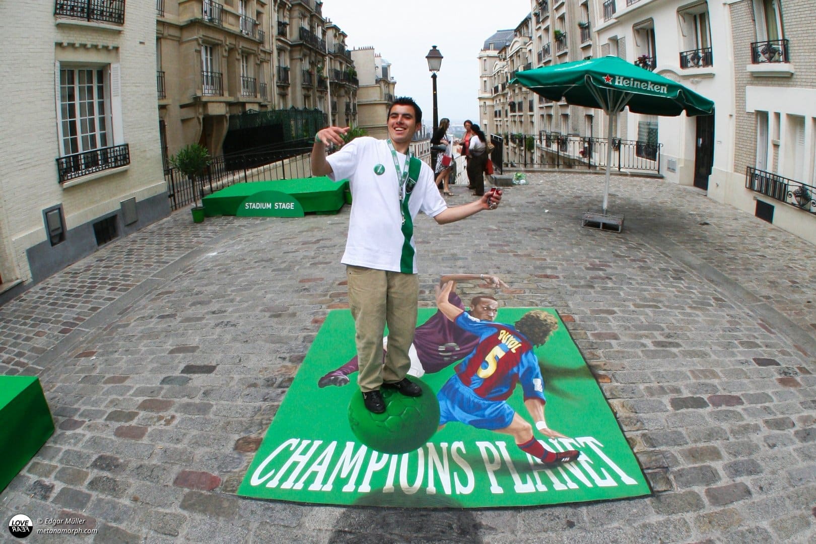 Illusionsmalerei für Champiogns League Paris